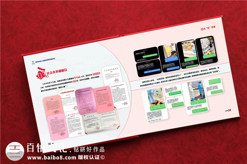 抗疫紀(jì)念畫冊設(shè)計(jì)-單位抗擊疫情志愿者事跡宣傳圖冊影集