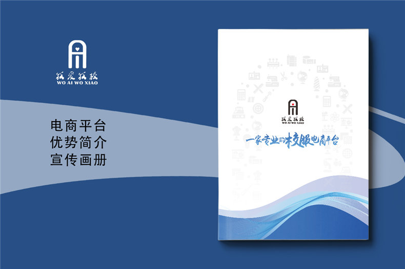 電商平臺(tái)簡介宣傳冊設(shè)計(jì)-校服電商采購平臺(tái)畫冊