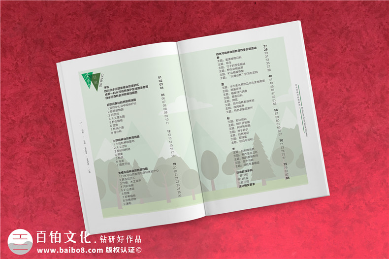 景區(qū)宣傳畫冊內(nèi)頁版式設(shè)計(jì)-旅游景點(diǎn)森林自然資源教育手冊怎么做?