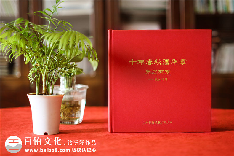 公司領導去新崗位做十年工作報告相冊-國企紀委領導干部回憶錄圖冊