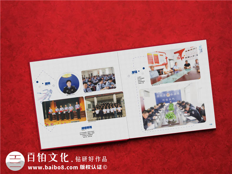 公安機(jī)關(guān)人民警察退休紀(jì)念相冊(cè)-單位局領(lǐng)導(dǎo)從警員30年離任畫冊(cè)樣本