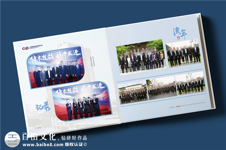 物流公司領(lǐng)導(dǎo)離任紀念冊-單位送員工的工作回顧相冊