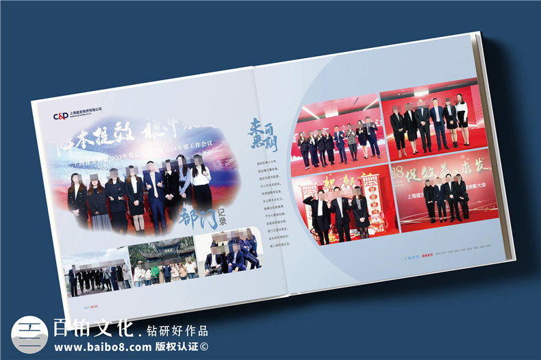 物流公司領(lǐng)導(dǎo)離任紀念冊-單位送員工的工作回顧相冊